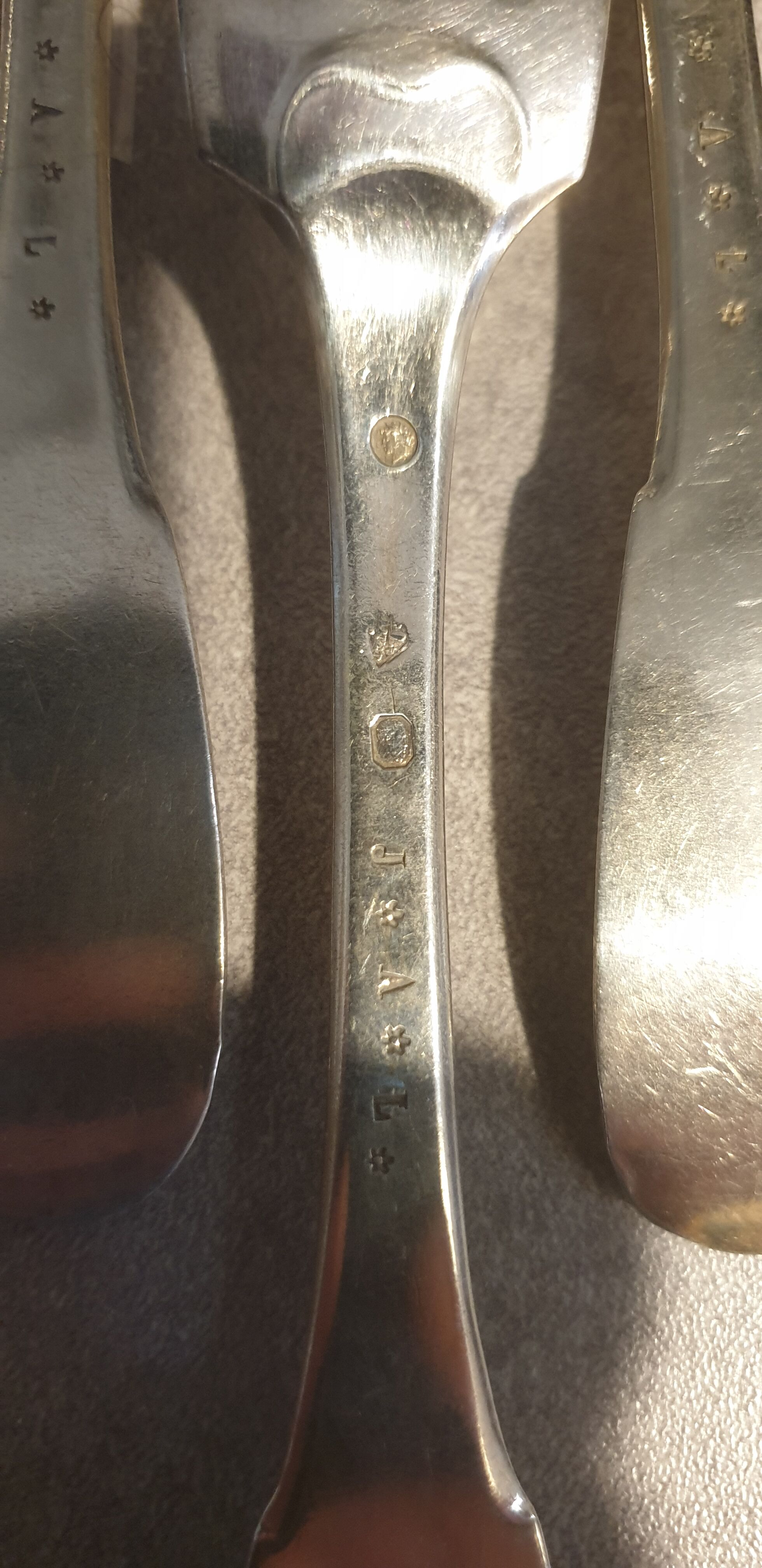 3 forks solid silver 1st title, bets, goldsmith's punch dutrévis t.v.