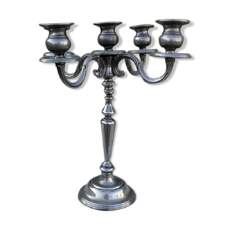 Old chandelier in silver, 5 branches