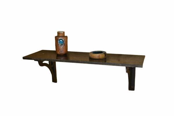 Cast iron and blue stone wall console, France, 1950s