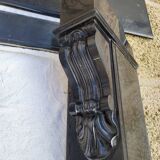 Antique Belgian Black Marble Fireplace - Napoleon III