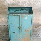 Old cabinet iron sideboard blue