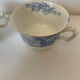 Coffee cups blue porcelain Selency x Monoprix Croisé Laroche