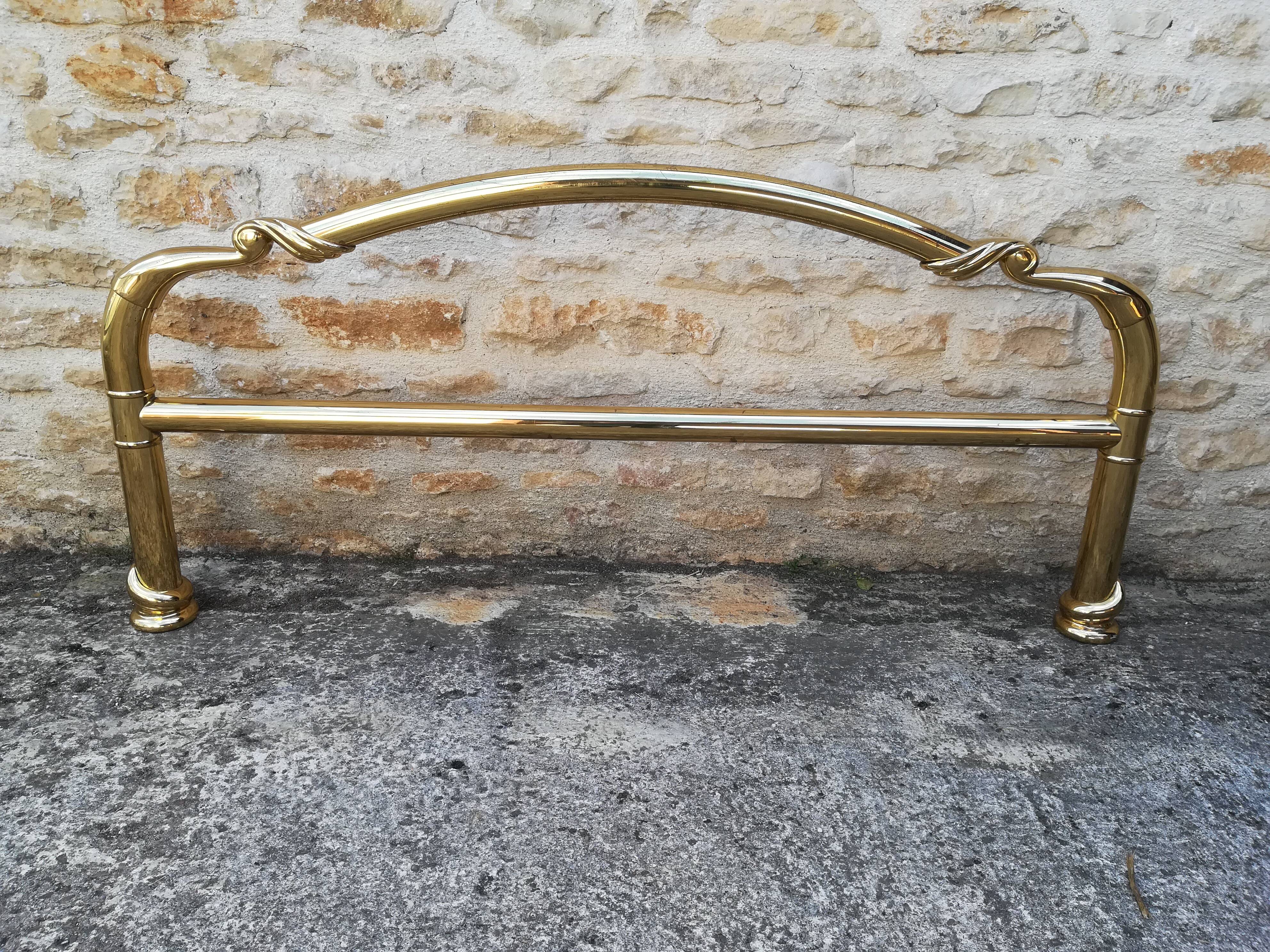 brass bed