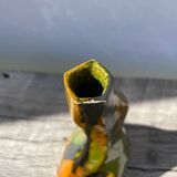Vintage ceramic vase with drips