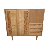 Wardrobe with desk integrated