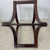 Antique rosewood coffee table with glass top designed by Ingmar Relling for Westnofa, vintage 70s