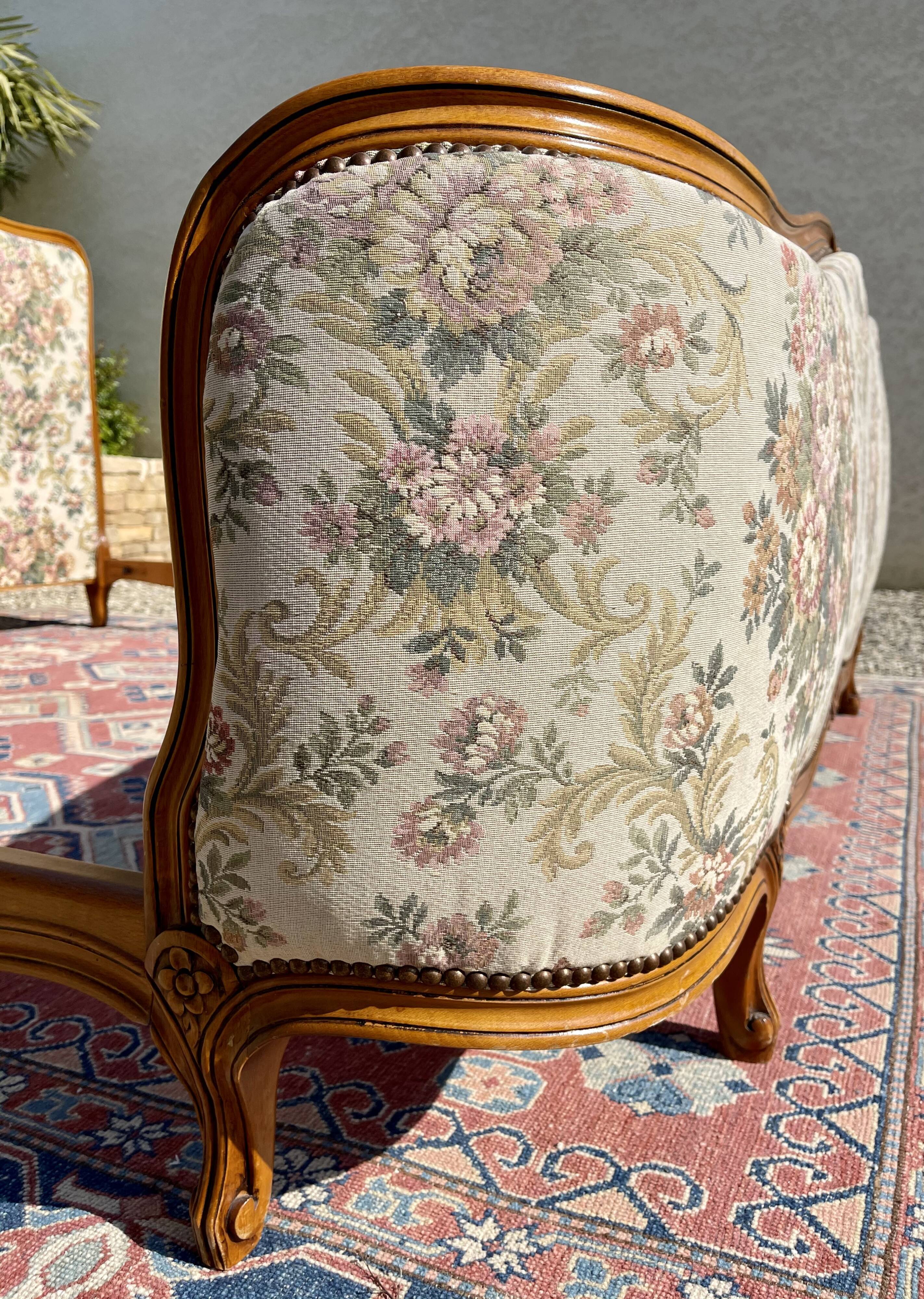 Louis XV style cherry bed