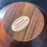 American walnut dish 60s