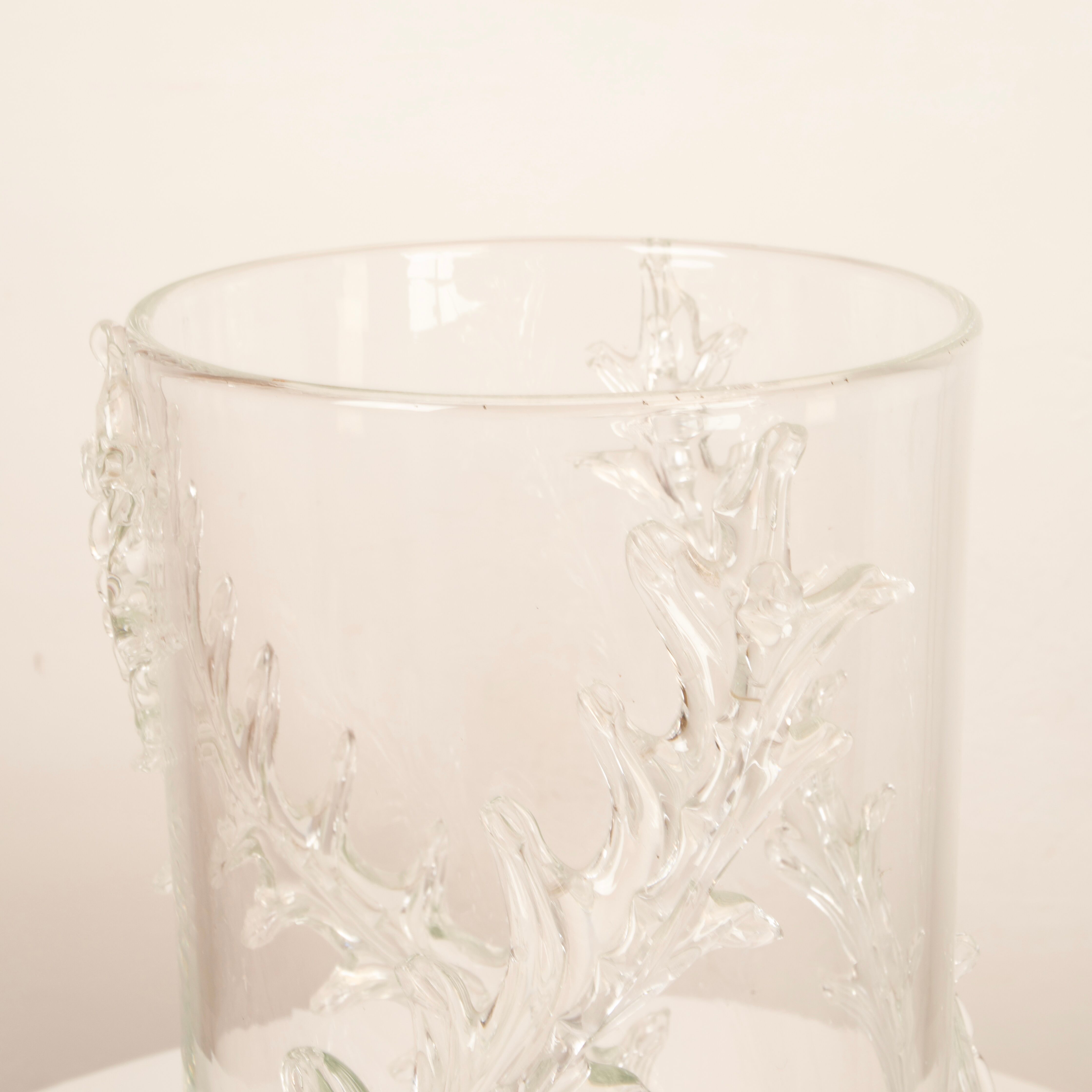 Rare monumental Piumato vase by Barovier & Toso, 1940s