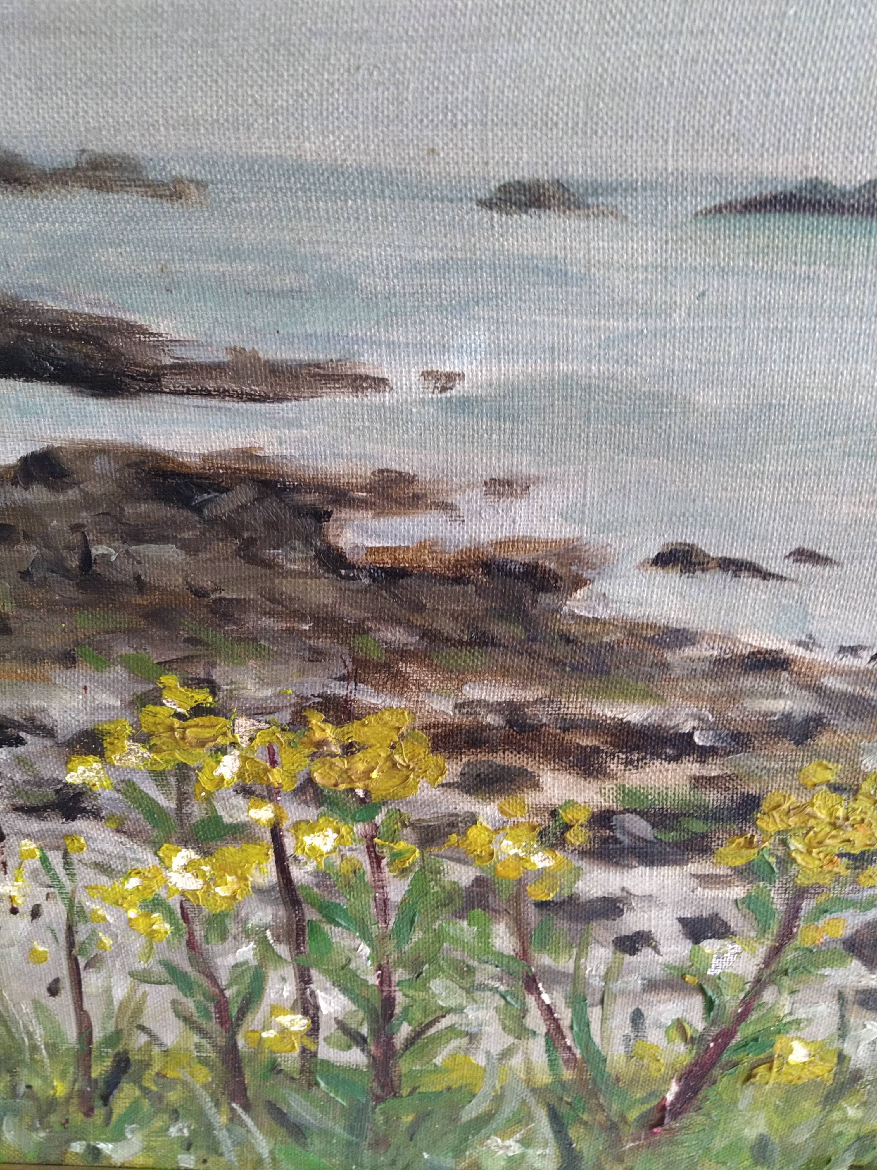 Painting yellow flowers 1957