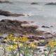 Tableau fleurs jaunes 1957