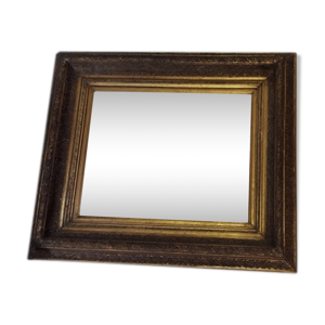 Miroir ancien bois doré - lll