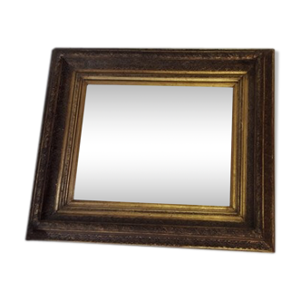 Napoleon lll style old gilded wood mirror