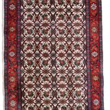Vintage Indian Mahal handmade carpet 78cm x 125cm 1970s
