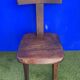 Paire de chaises rustiques en T, orme massif Aranjou,