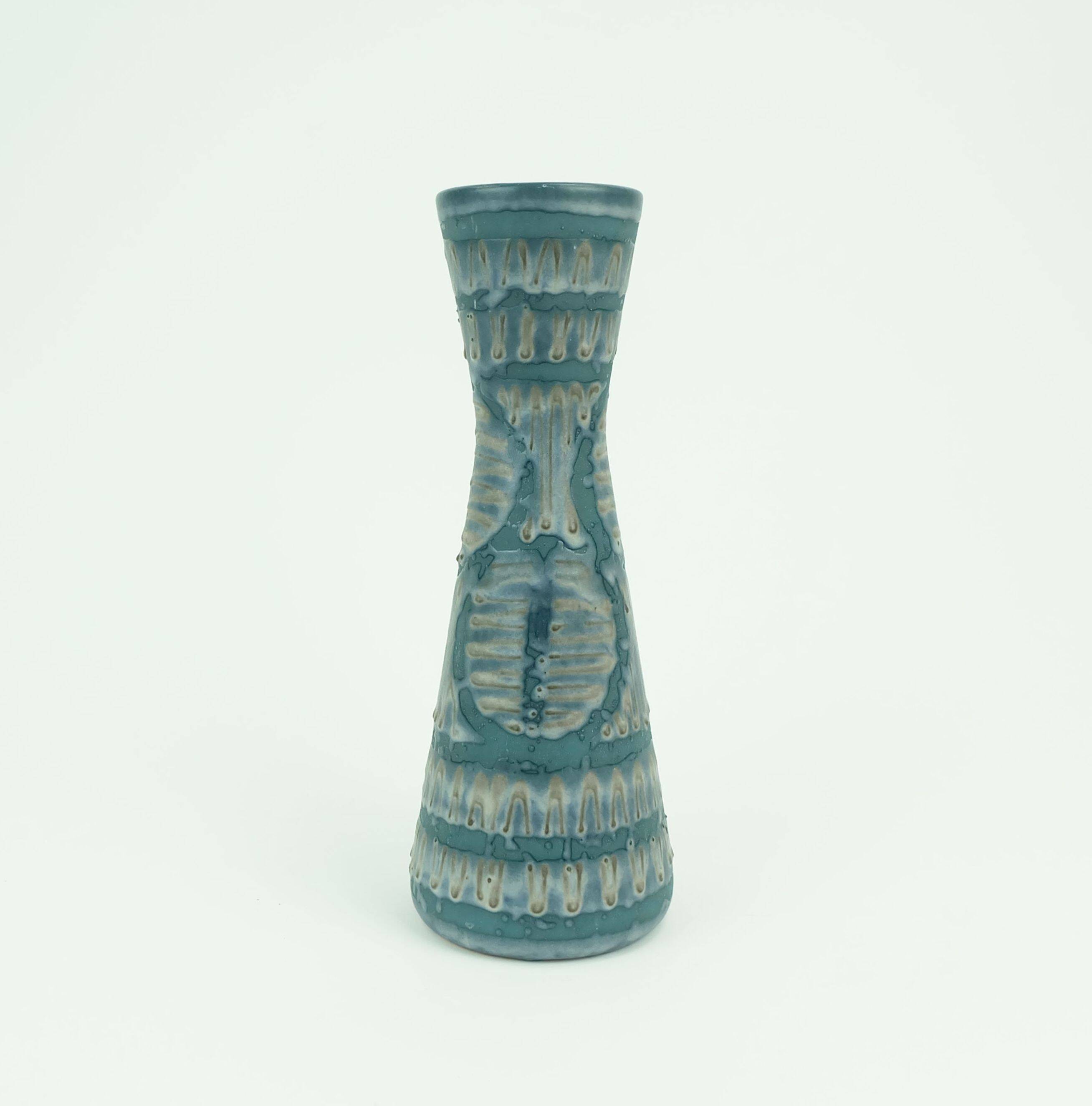 Vintage carstens keramik vase model 3765-27 rare glaze variation