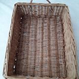 Wicker storage basket
