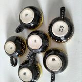 Vintage Breton mini cups – HB & St Jean – 9 pieces