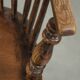 Chaise à épingles anglaise antique, chaise Windsor du début du 19e siècle.