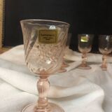 Verres à liqueur rosaline