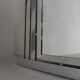 Miroir Art Déco biseauté, cadre en aluminium, années 1930