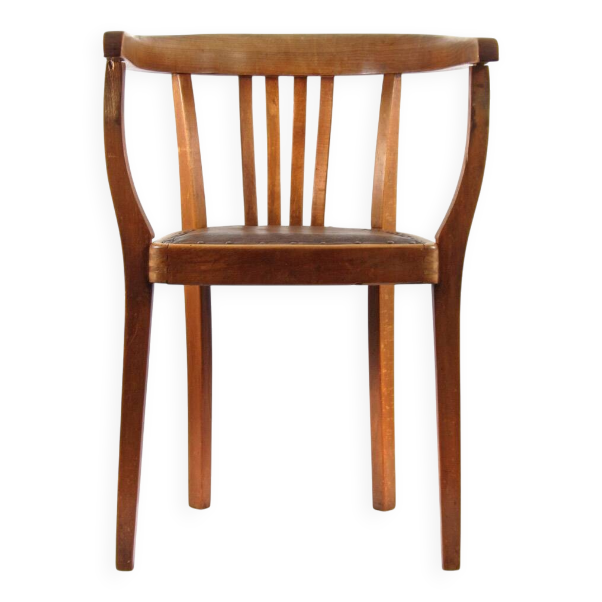 Antique oak Art Nouveau armchair