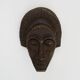 African style terracotta mask signed Siki