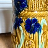 Decorative water decanter in painted ceramic