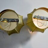 Pair of “cocoon” wall lights, Italy, 1960