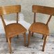 Pair of old bistro chairs 70s Vintage