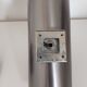 Space age wall sconces - brushed stainless steel - italian design - 1970