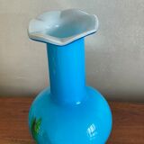 Soliflore collar vase in colored glass