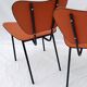 Pair of 60s chairs with skai covering
