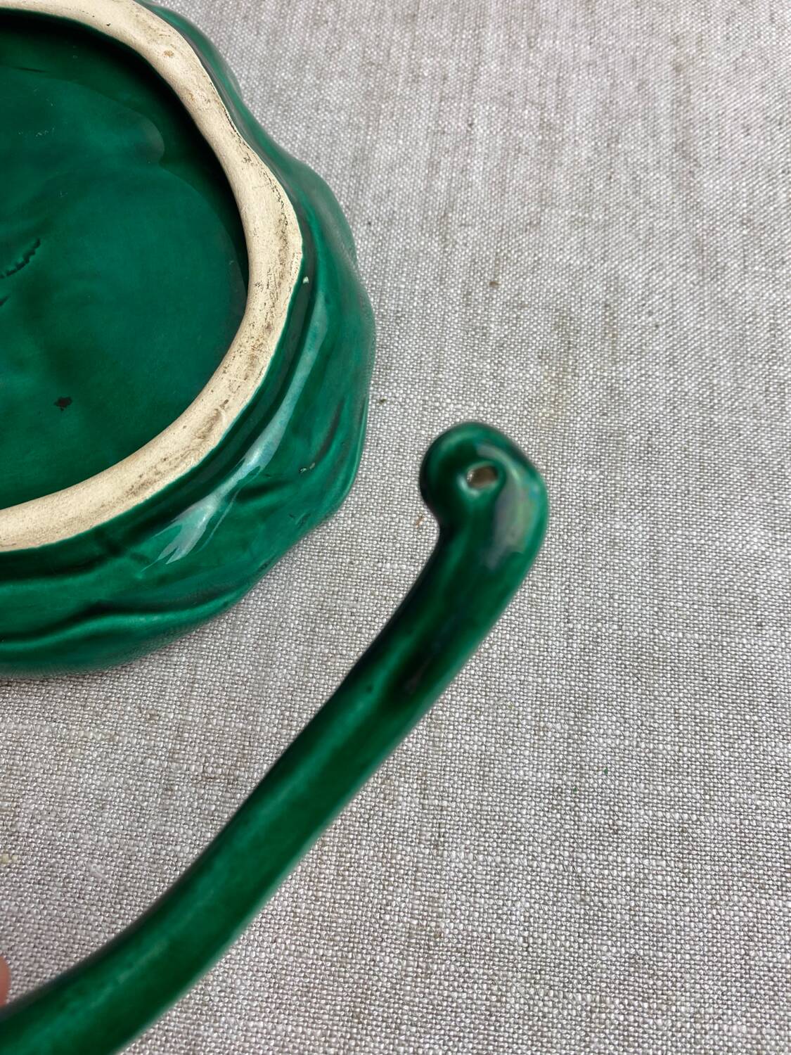 Vallauris ceramic dish and spoon
