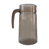 Pichet en verre fumé années 70