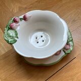 Fg Radish Barbotine Drainer Bowl