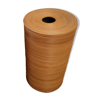 Natural rattan cylindrical laundry basket Habitat