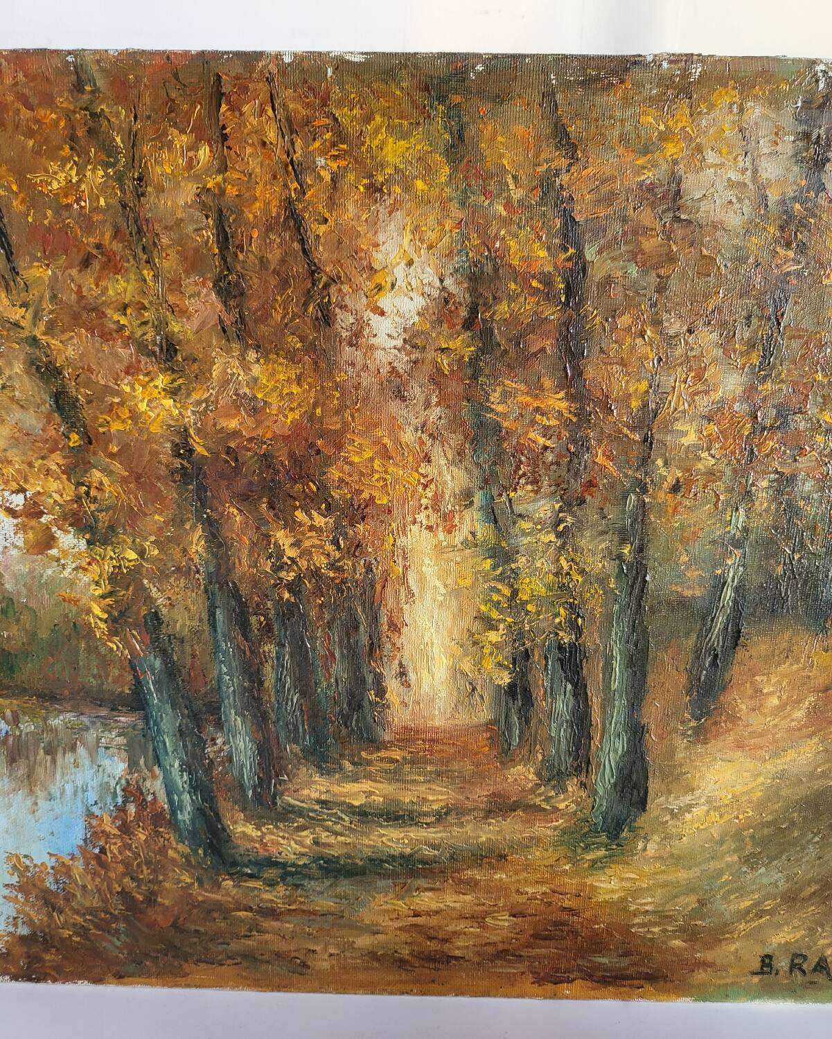Oil on Panel B. RABEL Autumn Landscape