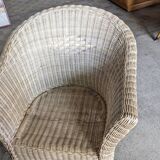 Vintage rattan lounge