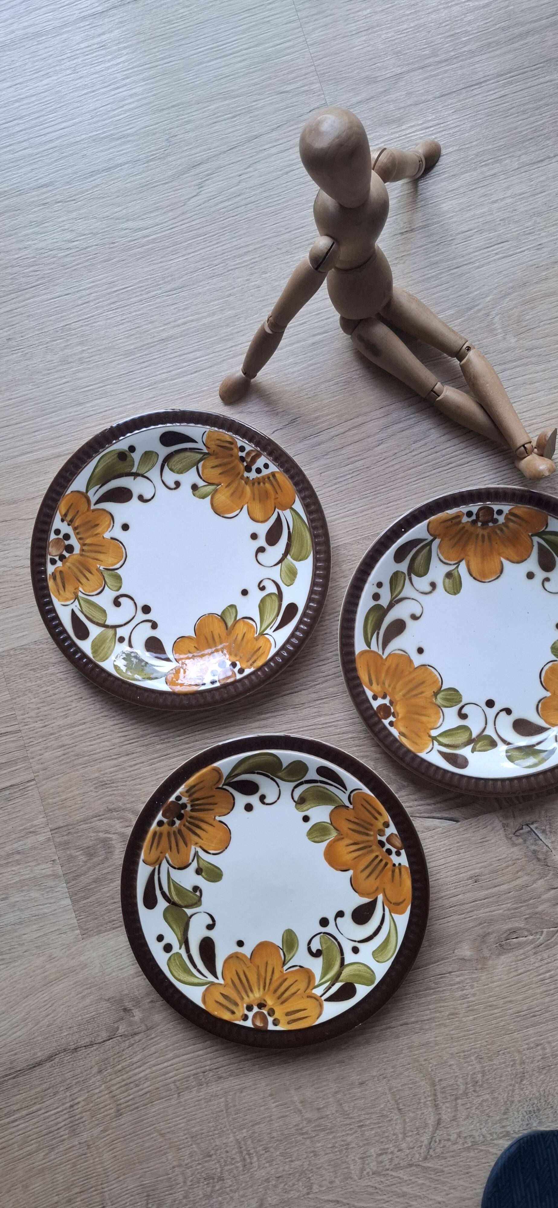 Set 5 assiettes Paradisio Boch 1966