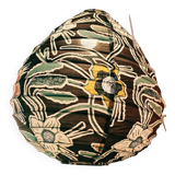 Small printed fabric pendant light