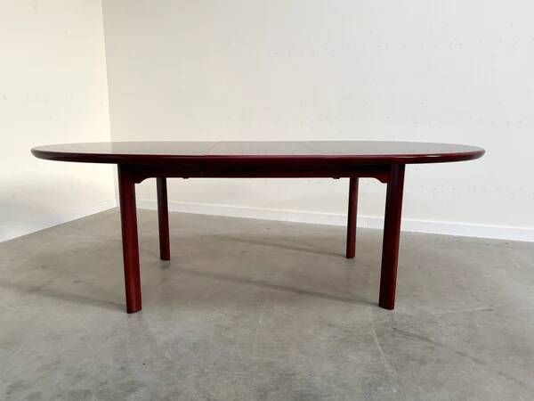 Large oval dining table by Skovby Møbilfabrik, Denmark 1960s