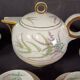 Porcelain coffee service from Limoges, Charles Ahrenfeldt manufacture.