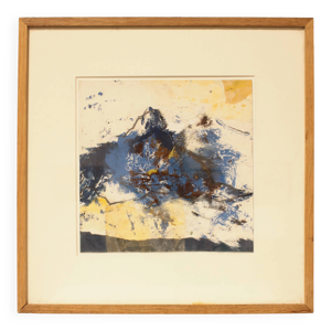 Tableau paysage signé