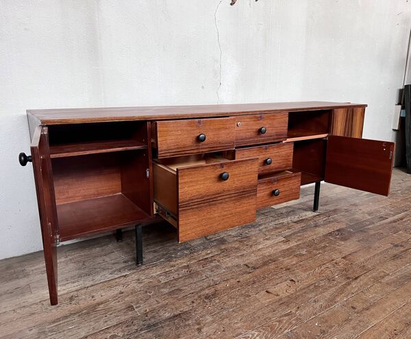 Meuble TV/hifi enfilade vintage en palissandre 1960
