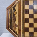 Game of ajedrez, madera tallada, Arts & Crafts, circa 1900 - Inglaterra