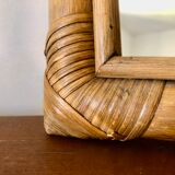 Curved bamboo mirror 1970