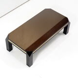 Table basse Belgo Chrome avec bande dorée 23KT