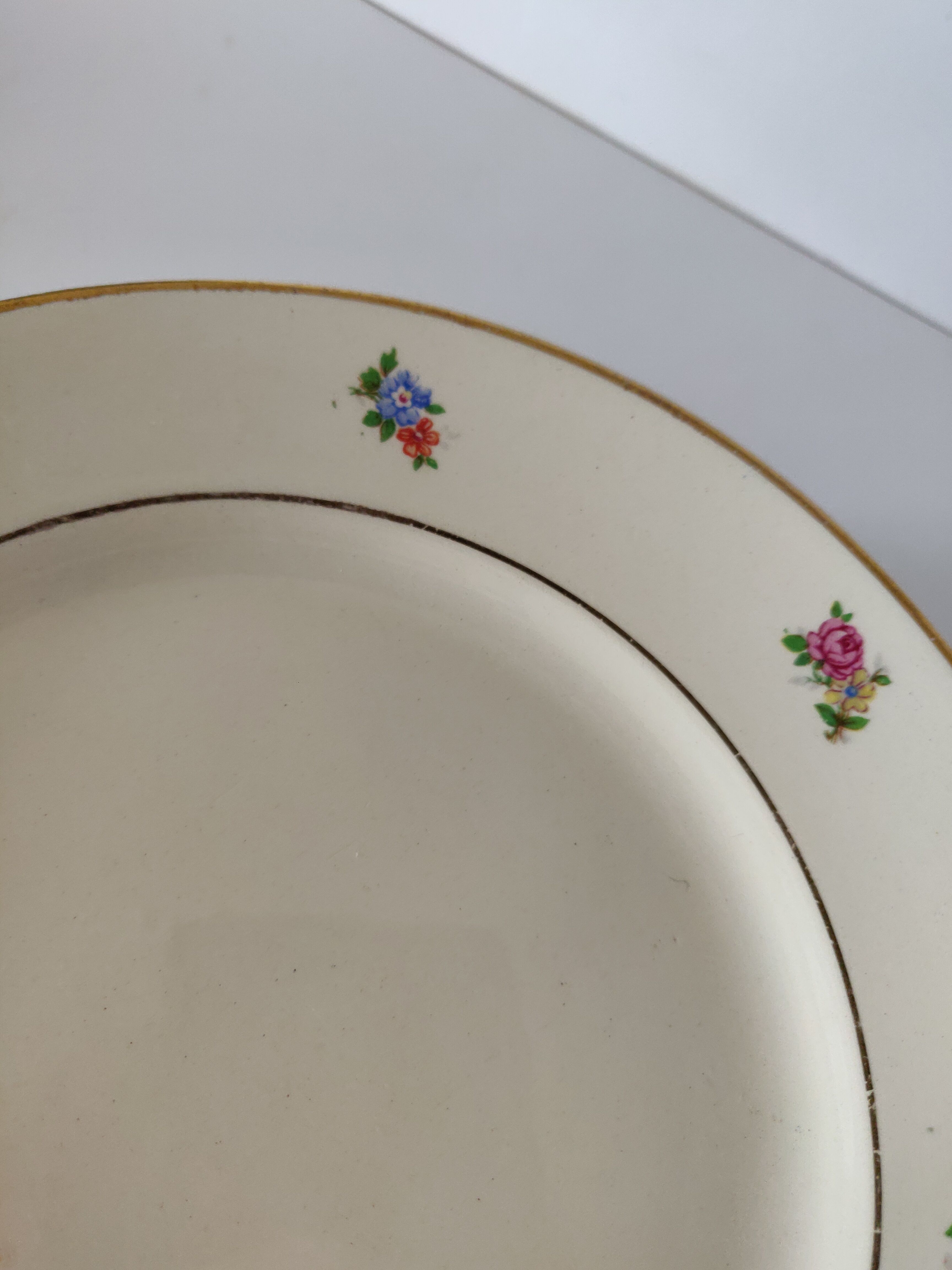 10 Badonviller dessert plates