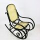 Vintage Black Rocking Chair attributed to Michael Thonet